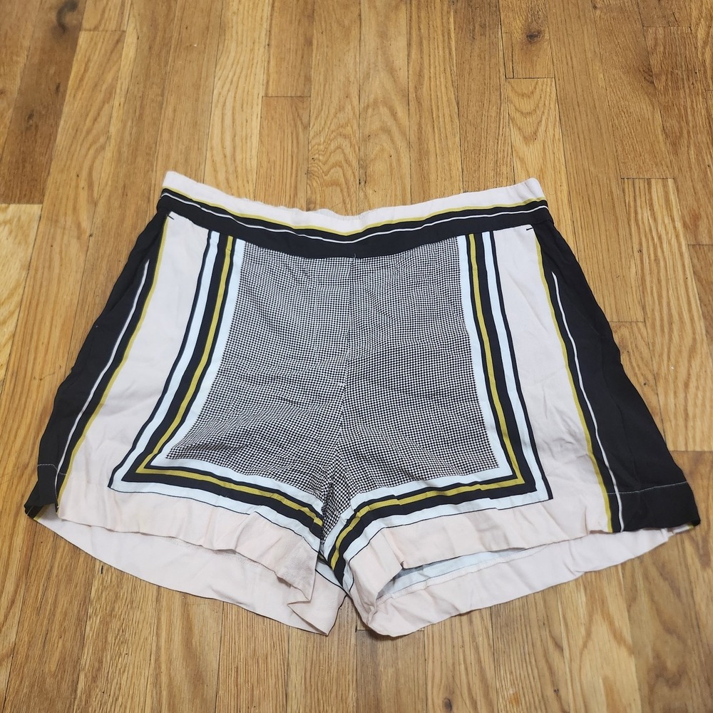 Reiss Chic High Waist Rae Paisley Printed Shorts